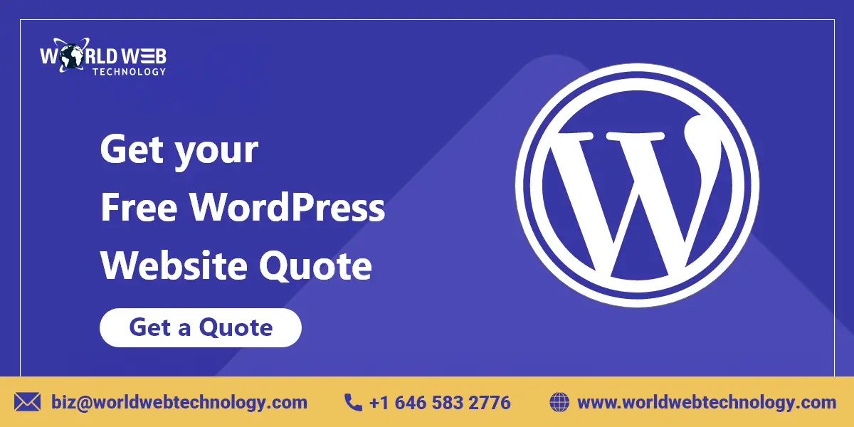 get your free wordpress website quote