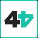 4over4 logo